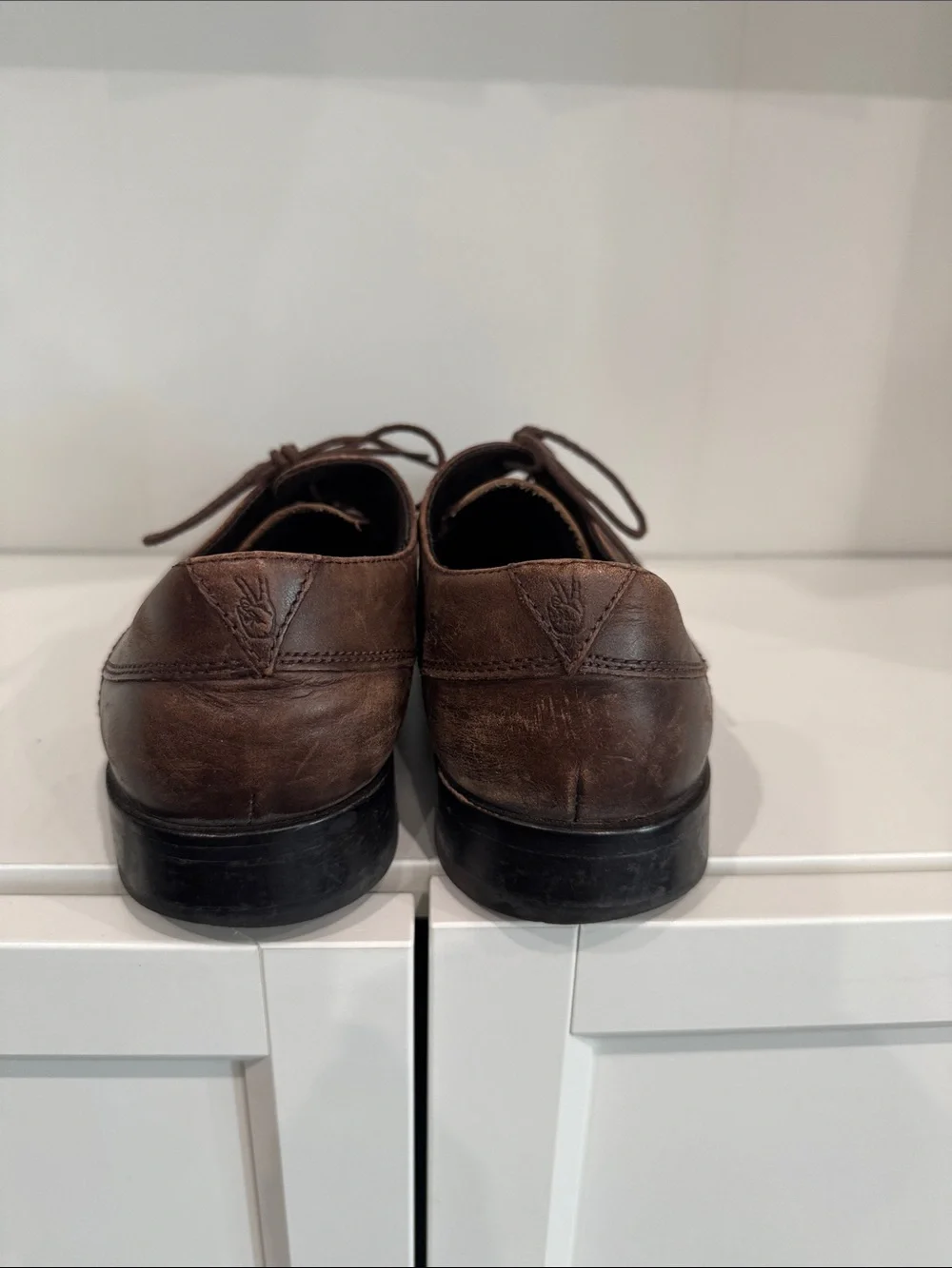 John Varvatos - Classic Brown Leather Men's Dress Shoes